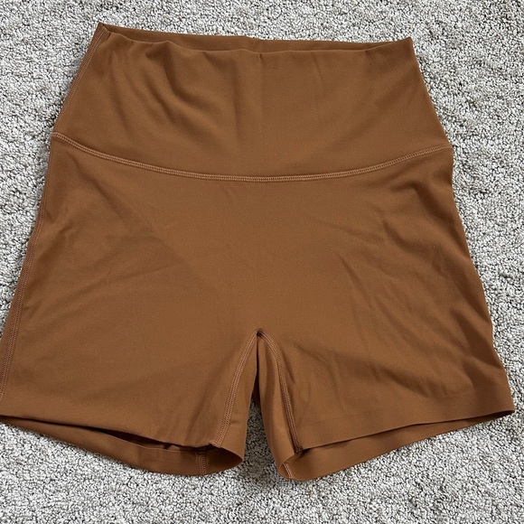 LSKD - L-  Tan High-Waisted Women's Shorts - Picture 1 of 5